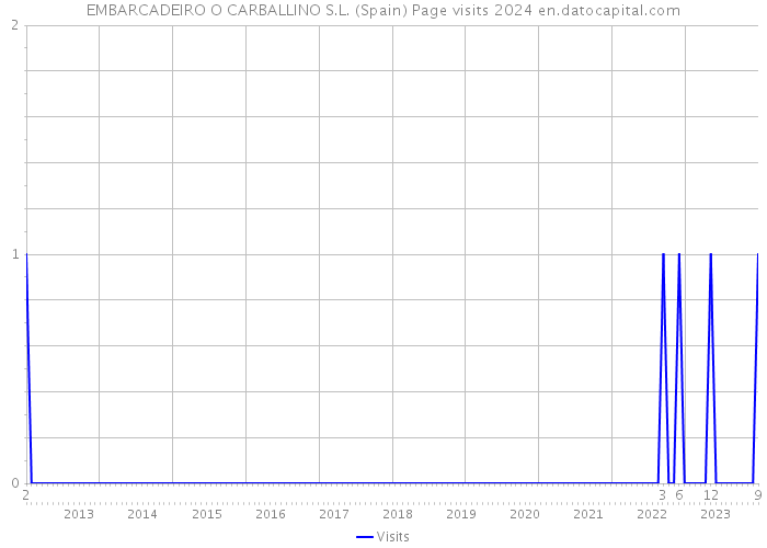 EMBARCADEIRO O CARBALLINO S.L. (Spain) Page visits 2024 