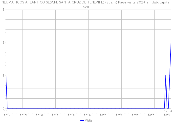 NEUMATICOS ATLANTICO SL(R.M. SANTA CRUZ DE TENERIFE) (Spain) Page visits 2024 