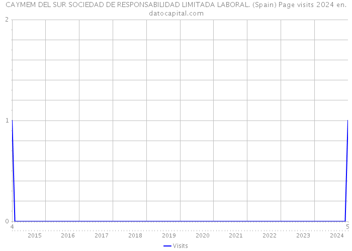 CAYMEM DEL SUR SOCIEDAD DE RESPONSABILIDAD LIMITADA LABORAL. (Spain) Page visits 2024 