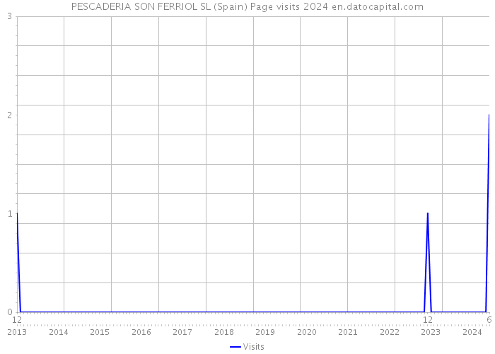 PESCADERIA SON FERRIOL SL (Spain) Page visits 2024 