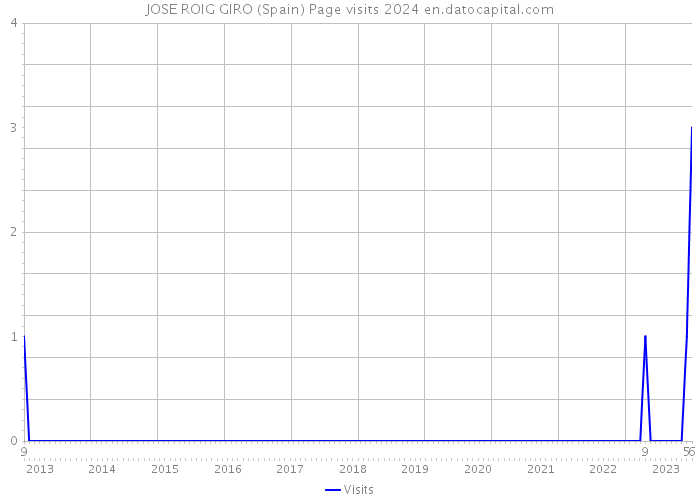 JOSE ROIG GIRO (Spain) Page visits 2024 