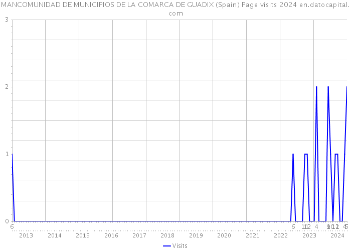 MANCOMUNIDAD DE MUNICIPIOS DE LA COMARCA DE GUADIX (Spain) Page visits 2024 