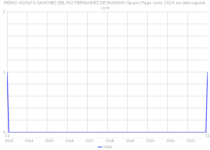 PEDRO ADOLFO SANCHEZ DEL RIO FERNANDEZ DE MUNIAIN (Spain) Page visits 2024 