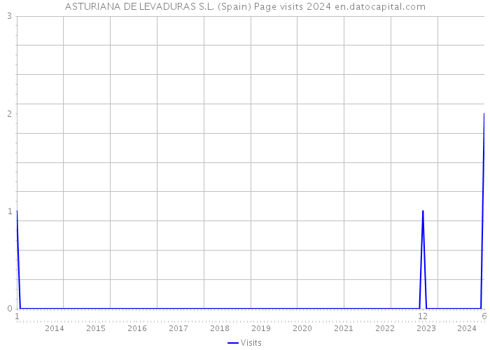 ASTURIANA DE LEVADURAS S.L. (Spain) Page visits 2024 