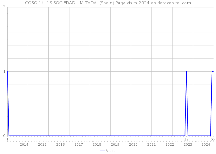 COSO 14-16 SOCIEDAD LIMITADA. (Spain) Page visits 2024 