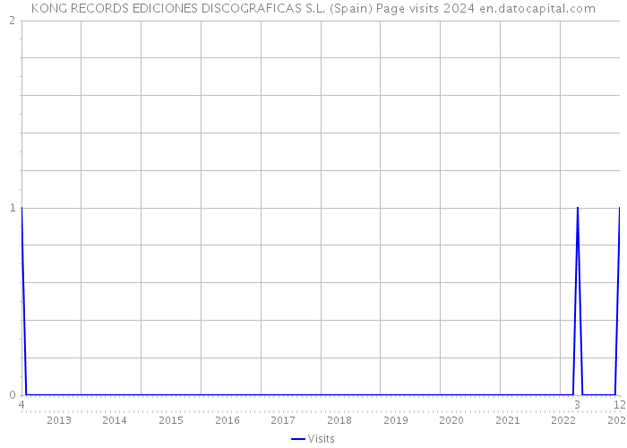 KONG RECORDS EDICIONES DISCOGRAFICAS S.L. (Spain) Page visits 2024 