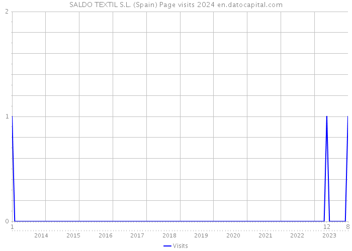 SALDO TEXTIL S.L. (Spain) Page visits 2024 