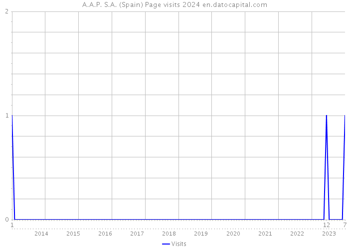 A.A.P. S.A. (Spain) Page visits 2024 