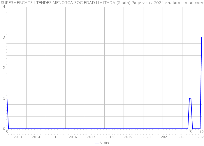 SUPERMERCATS I TENDES MENORCA SOCIEDAD LIMITADA (Spain) Page visits 2024 