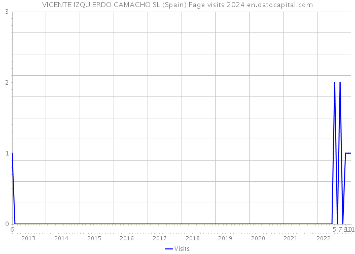 VICENTE IZQUIERDO CAMACHO SL (Spain) Page visits 2024 