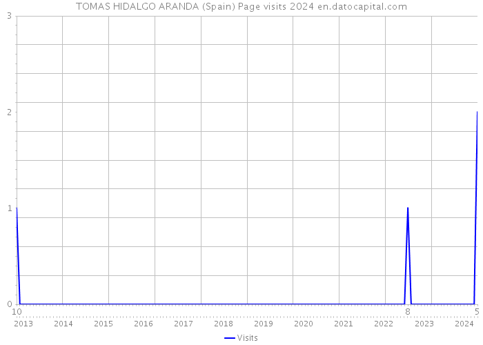 TOMAS HIDALGO ARANDA (Spain) Page visits 2024 
