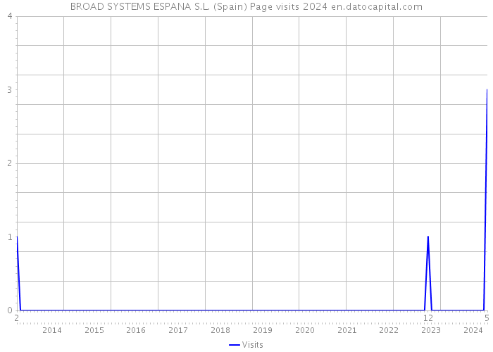 BROAD SYSTEMS ESPANA S.L. (Spain) Page visits 2024 