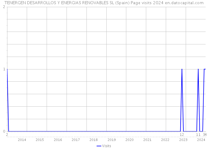 TENERGEN DESARROLLOS Y ENERGIAS RENOVABLES SL (Spain) Page visits 2024 