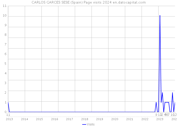 CARLOS GARCES SESE (Spain) Page visits 2024 