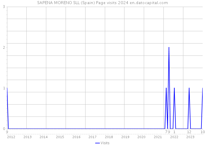 SAPENA MORENO SLL (Spain) Page visits 2024 