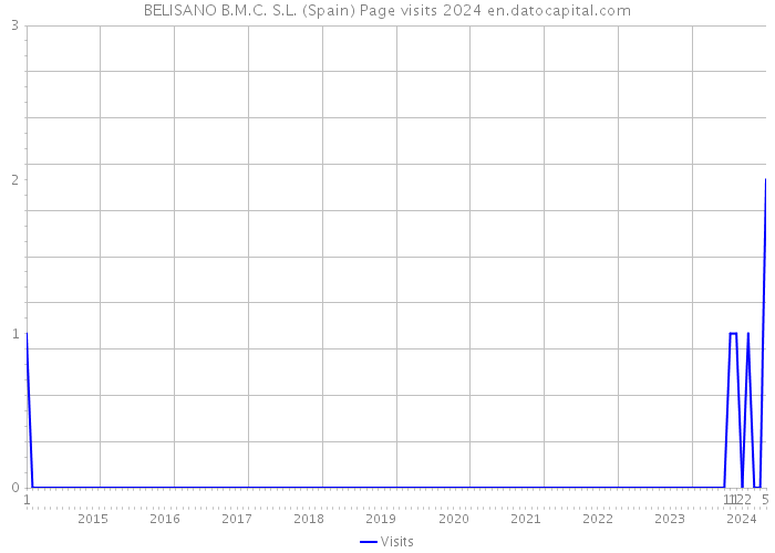BELISANO B.M.C. S.L. (Spain) Page visits 2024 