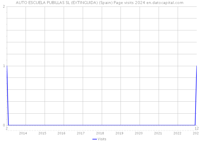 AUTO ESCUELA PUBILLAS SL (EXTINGUIDA) (Spain) Page visits 2024 