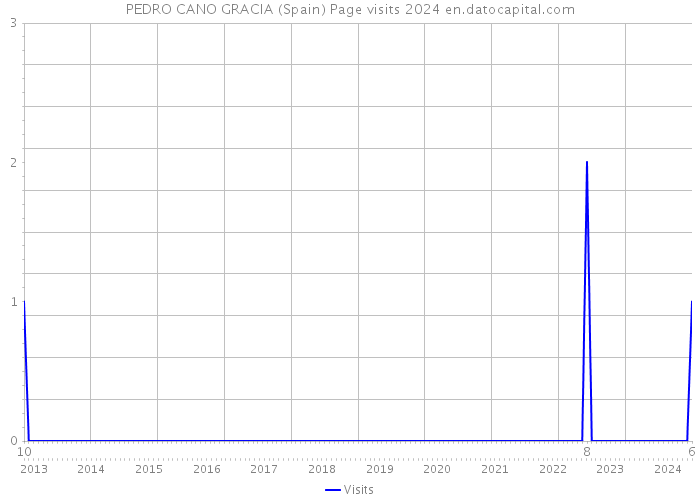 PEDRO CANO GRACIA (Spain) Page visits 2024 