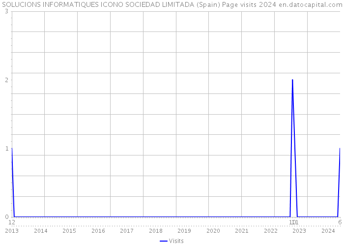 SOLUCIONS INFORMATIQUES ICONO SOCIEDAD LIMITADA (Spain) Page visits 2024 