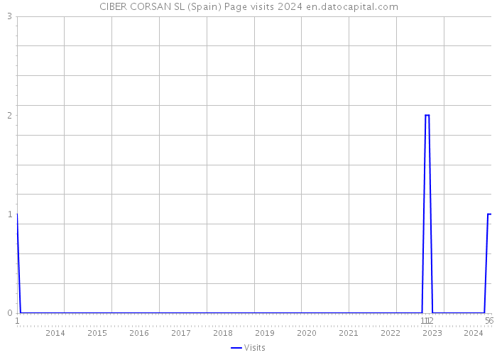 CIBER CORSAN SL (Spain) Page visits 2024 