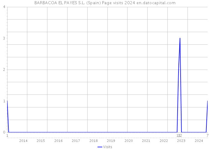 BARBACOA EL PAYES S.L. (Spain) Page visits 2024 