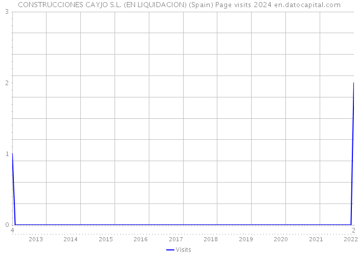 CONSTRUCCIONES CAYJO S.L. (EN LIQUIDACION) (Spain) Page visits 2024 