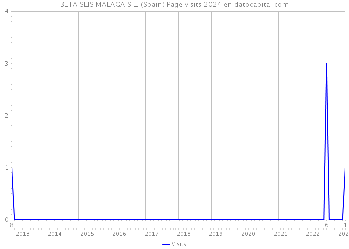 BETA SEIS MALAGA S.L. (Spain) Page visits 2024 
