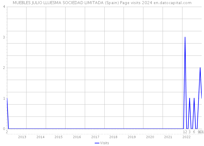 MUEBLES JULIO LLUESMA SOCIEDAD LIMITADA (Spain) Page visits 2024 