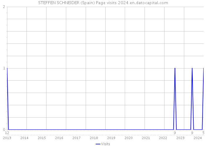 STEFFEN SCHNEIDER (Spain) Page visits 2024 