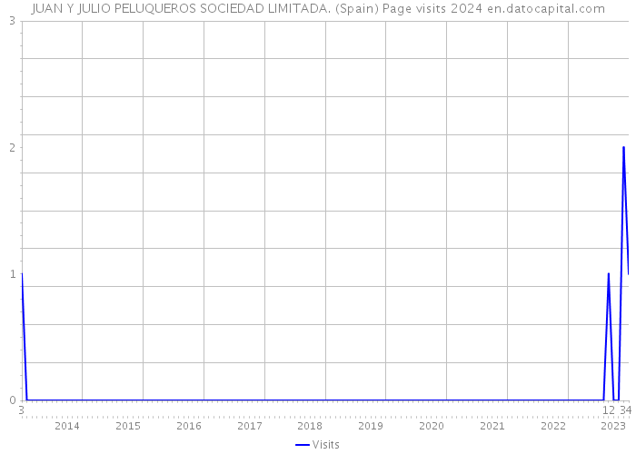 JUAN Y JULIO PELUQUEROS SOCIEDAD LIMITADA. (Spain) Page visits 2024 