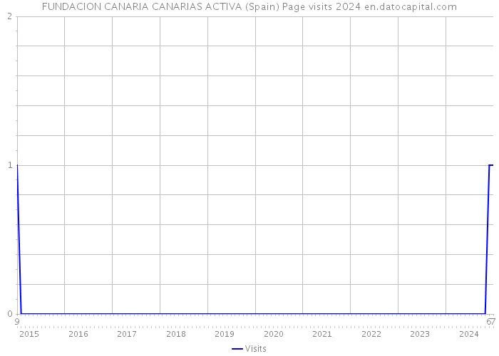 FUNDACION CANARIA CANARIAS ACTIVA (Spain) Page visits 2024 