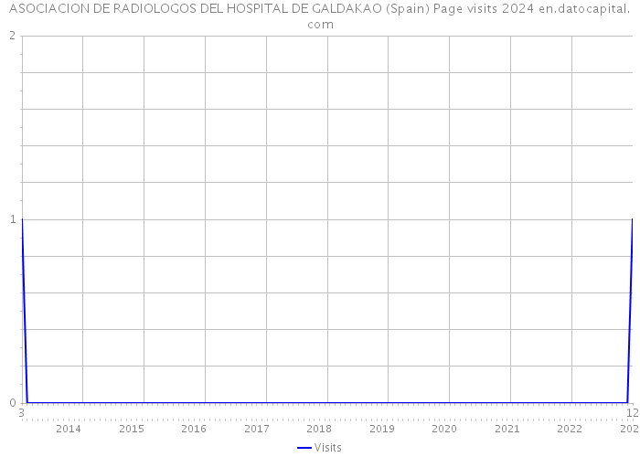 ASOCIACION DE RADIOLOGOS DEL HOSPITAL DE GALDAKAO (Spain) Page visits 2024 