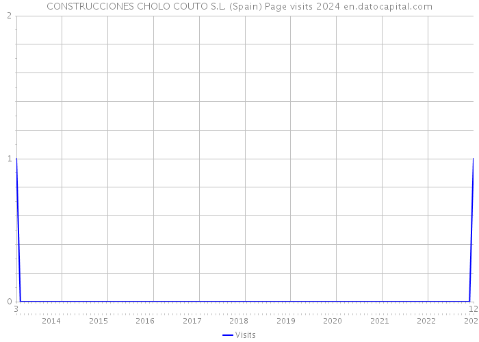 CONSTRUCCIONES CHOLO COUTO S.L. (Spain) Page visits 2024 