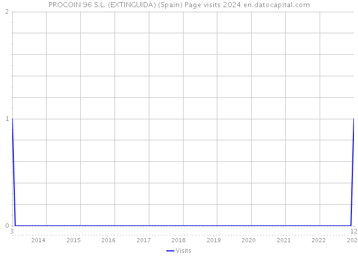PROCOIN 96 S.L. (EXTINGUIDA) (Spain) Page visits 2024 