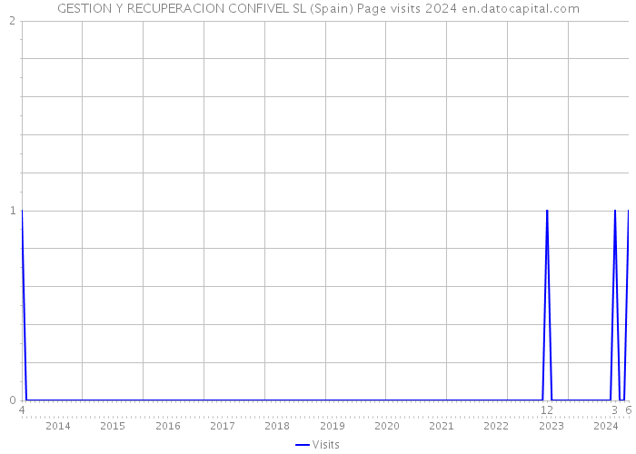 GESTION Y RECUPERACION CONFIVEL SL (Spain) Page visits 2024 