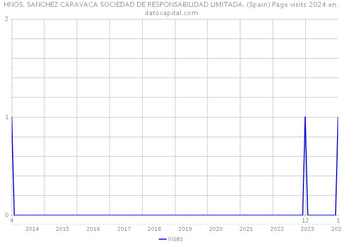 HNOS. SANCHEZ CARAVACA SOCIEDAD DE RESPONSABILIDAD LIMITADA. (Spain) Page visits 2024 
