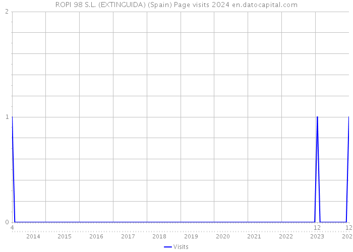 ROPI 98 S.L. (EXTINGUIDA) (Spain) Page visits 2024 