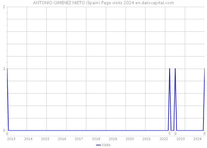 ANTONIO GIMENEZ NIETO (Spain) Page visits 2024 