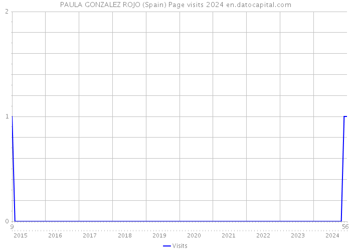 PAULA GONZALEZ ROJO (Spain) Page visits 2024 
