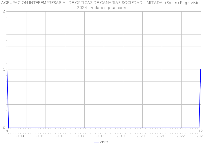 AGRUPACION INTEREMPRESARIAL DE OPTICAS DE CANARIAS SOCIEDAD LIMITADA. (Spain) Page visits 2024 