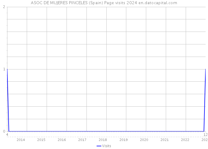 ASOC DE MUJERES PINCELES (Spain) Page visits 2024 