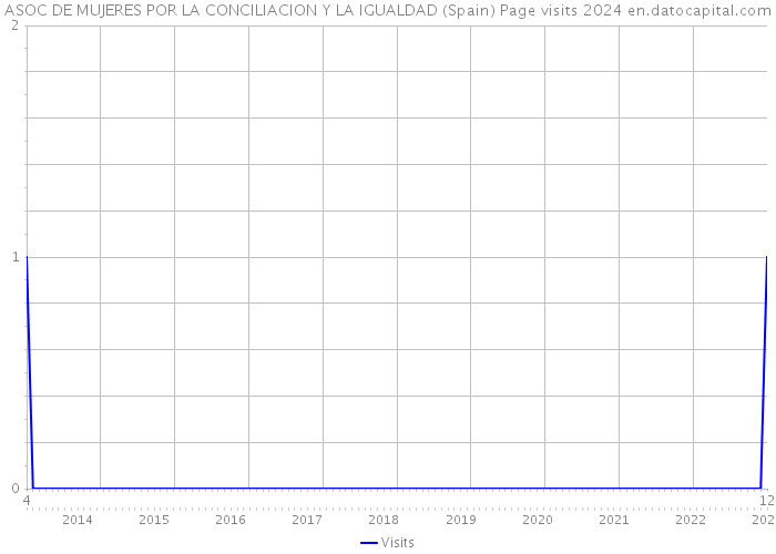 ASOC DE MUJERES POR LA CONCILIACION Y LA IGUALDAD (Spain) Page visits 2024 