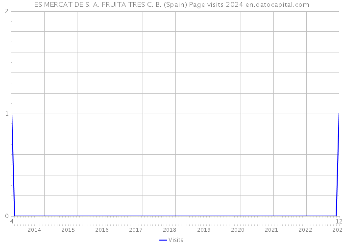 ES MERCAT DE S. A. FRUITA TRES C. B. (Spain) Page visits 2024 