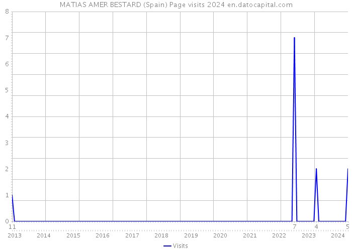 MATIAS AMER BESTARD (Spain) Page visits 2024 