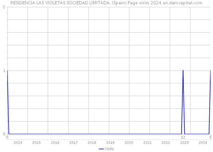 RESIDENCIA LAS VIOLETAS SOCIEDAD LIMITADA. (Spain) Page visits 2024 