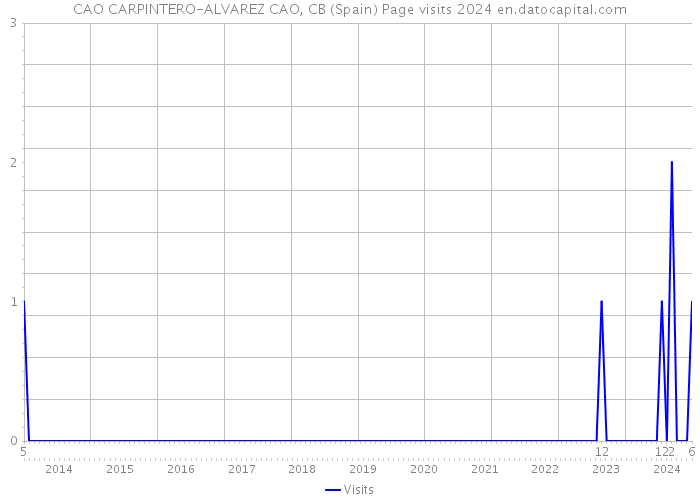 CAO CARPINTERO-ALVAREZ CAO, CB (Spain) Page visits 2024 