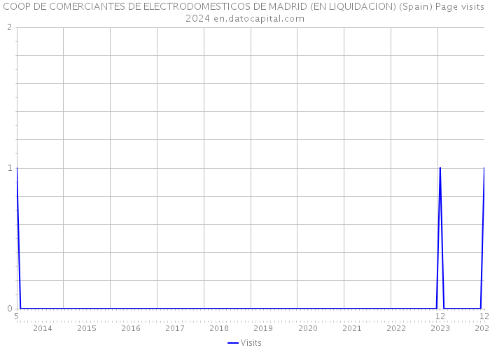COOP DE COMERCIANTES DE ELECTRODOMESTICOS DE MADRID (EN LIQUIDACION) (Spain) Page visits 2024 