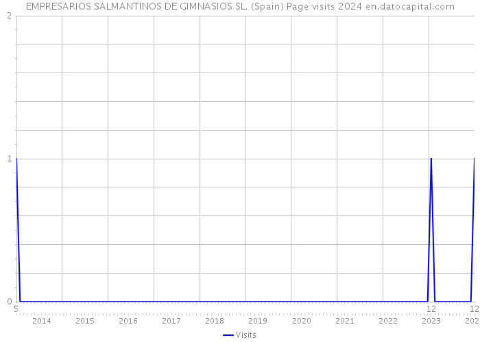 EMPRESARIOS SALMANTINOS DE GIMNASIOS SL. (Spain) Page visits 2024 