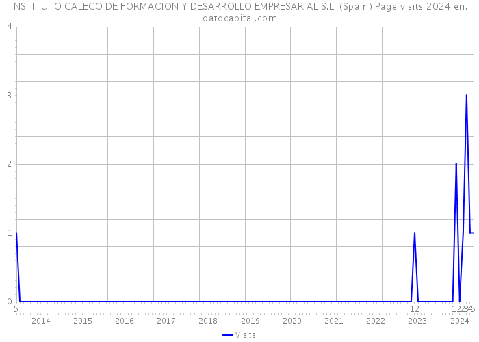 INSTITUTO GALEGO DE FORMACION Y DESARROLLO EMPRESARIAL S.L. (Spain) Page visits 2024 