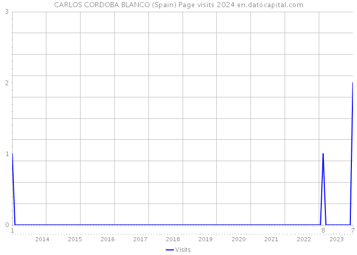 CARLOS CORDOBA BLANCO (Spain) Page visits 2024 